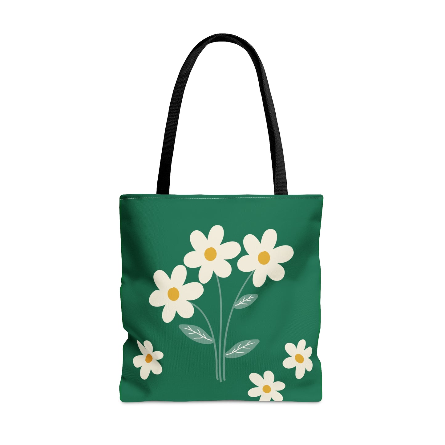 Luscious Green Daisy Tote Bag