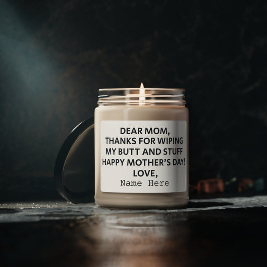 Thanks Mom Scented Soy Candle, 9oz