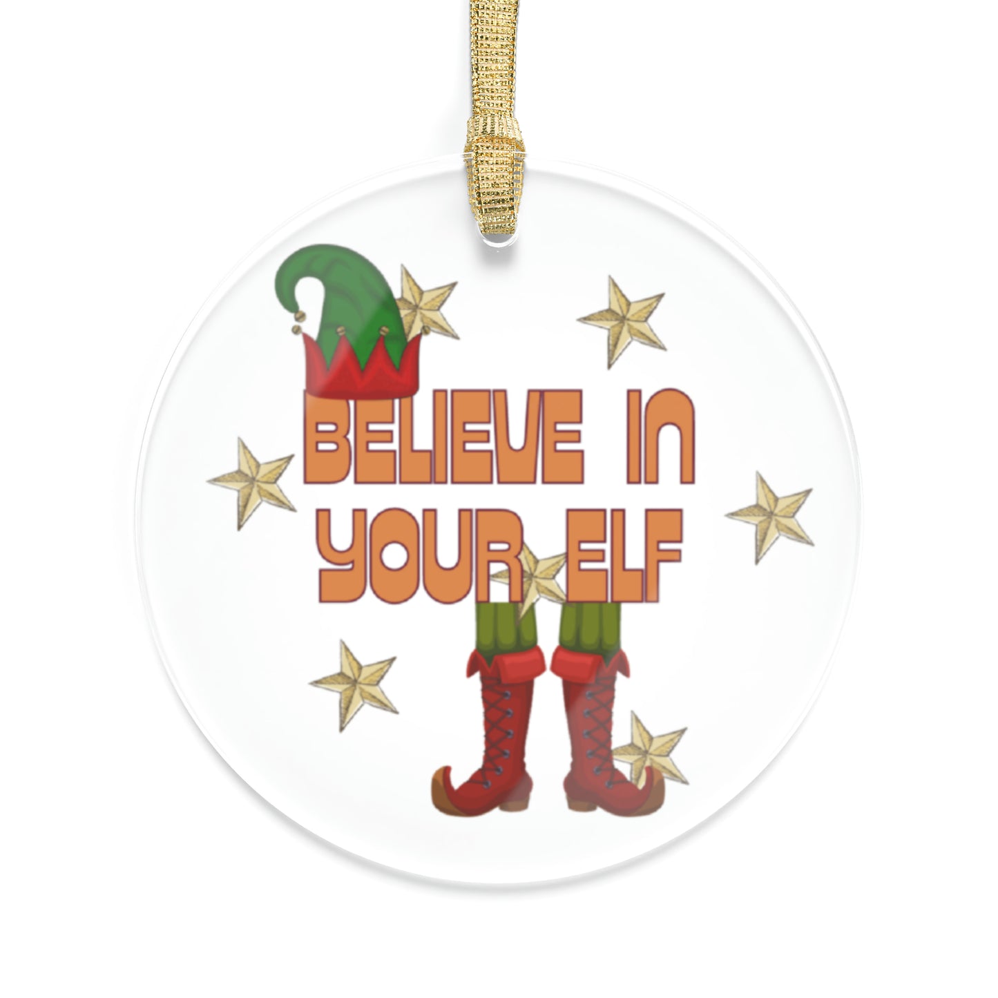 Elf Faith Acrylic Ornament