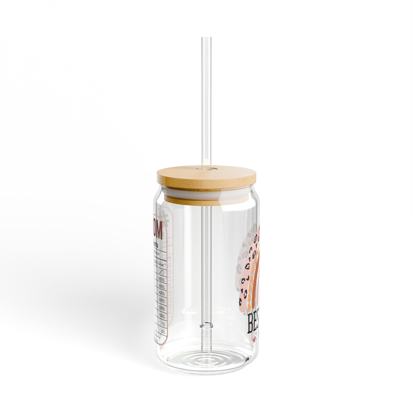 Bamboo Breeze Glass Sipper: BEST MOM EVER multi