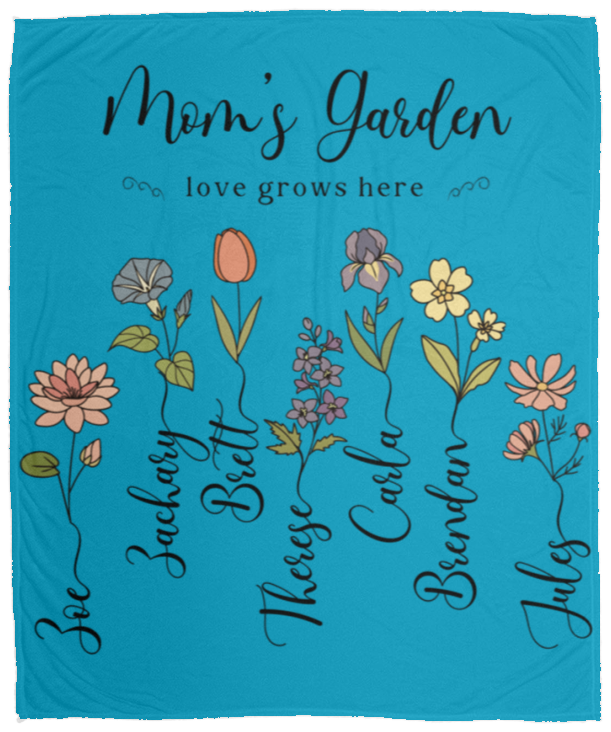 Mom's Garden Birthflower Blanket