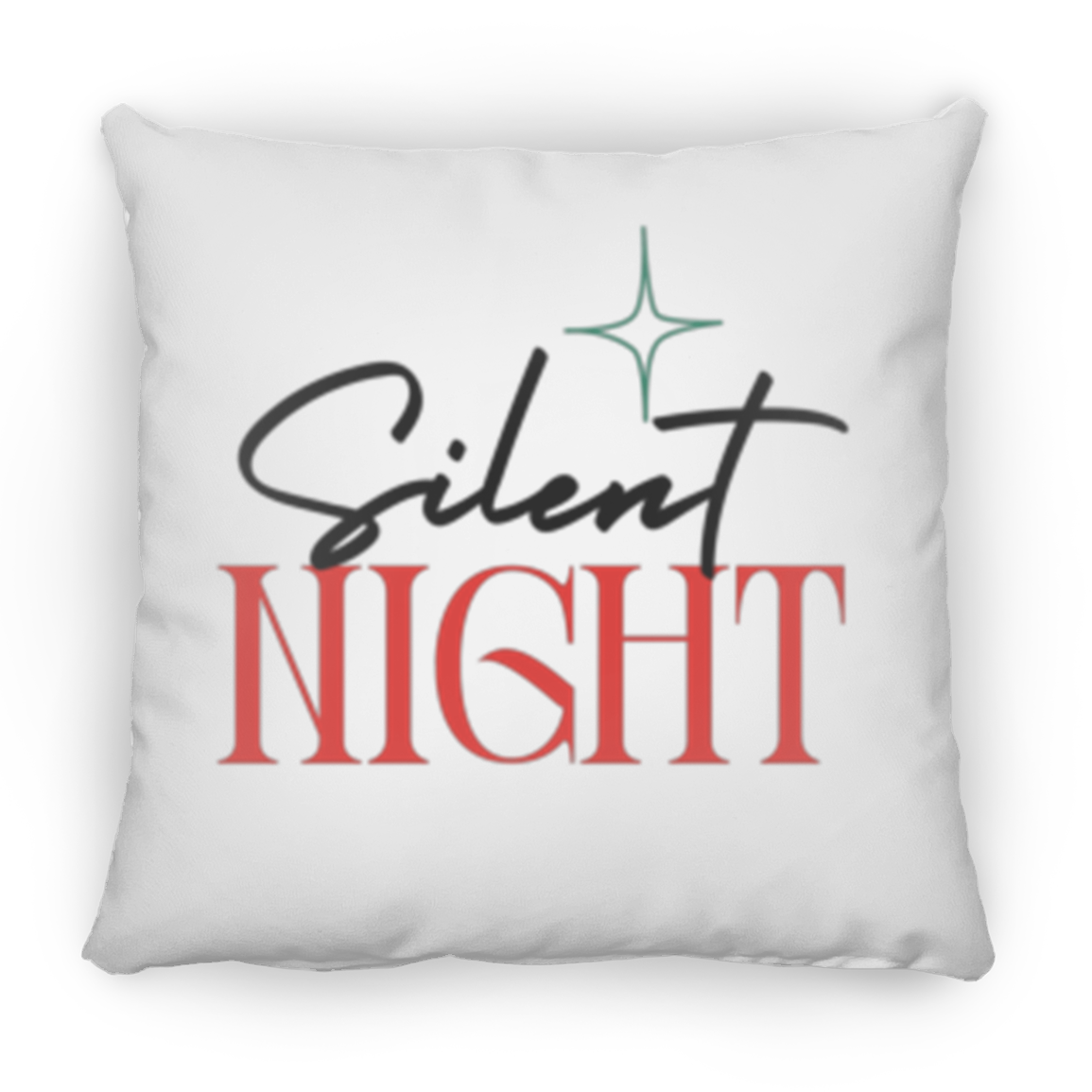 Silent Night Large Square Pillow