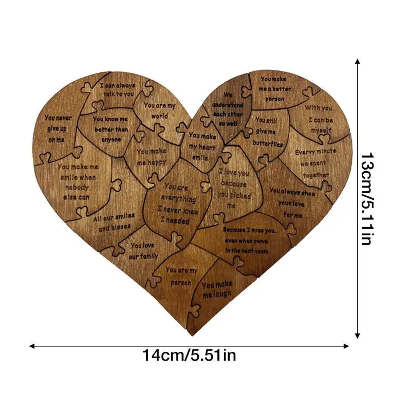 Ultimate Token of Love: Personalized Romantic Heart Puzzle