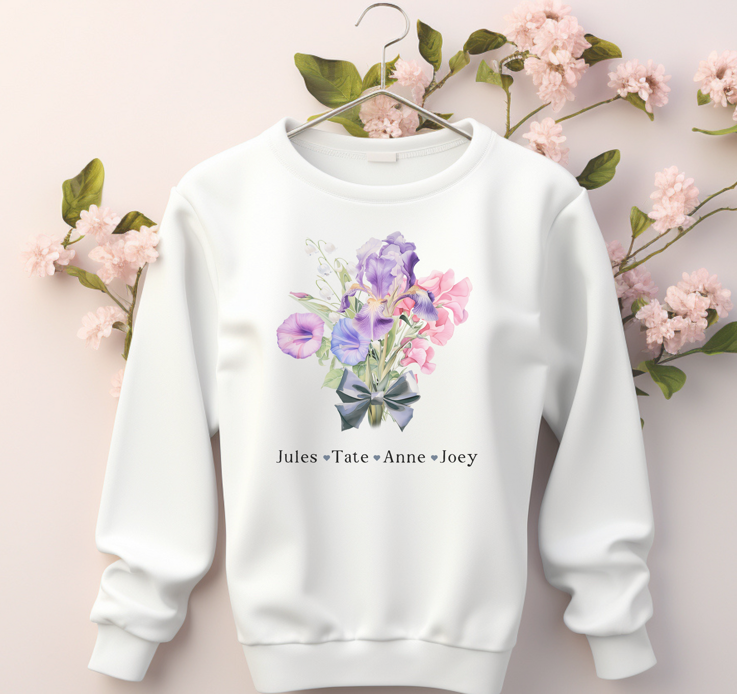 Bloom & Bond Personalized Birthflower Sweatshirt