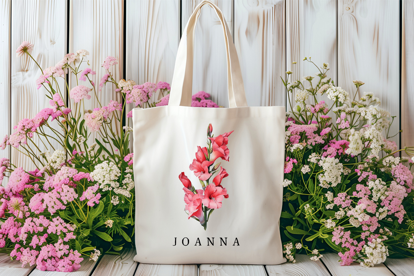 Bloom & Beloved Personalized Birthflower Tote