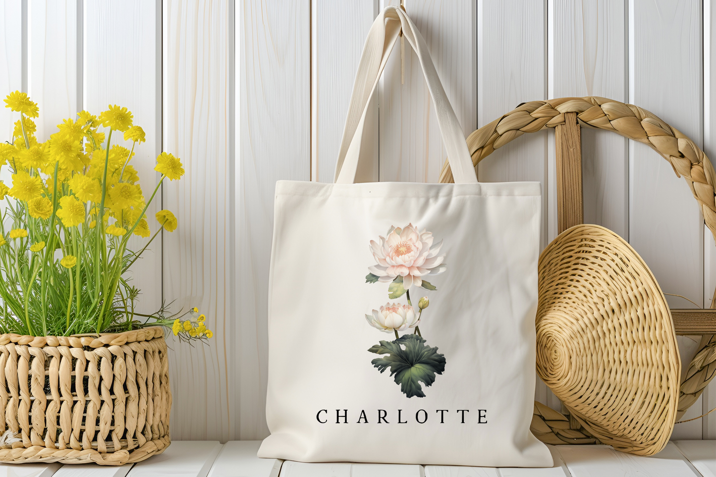 Bloom & Beloved Personalized Birthflower Tote