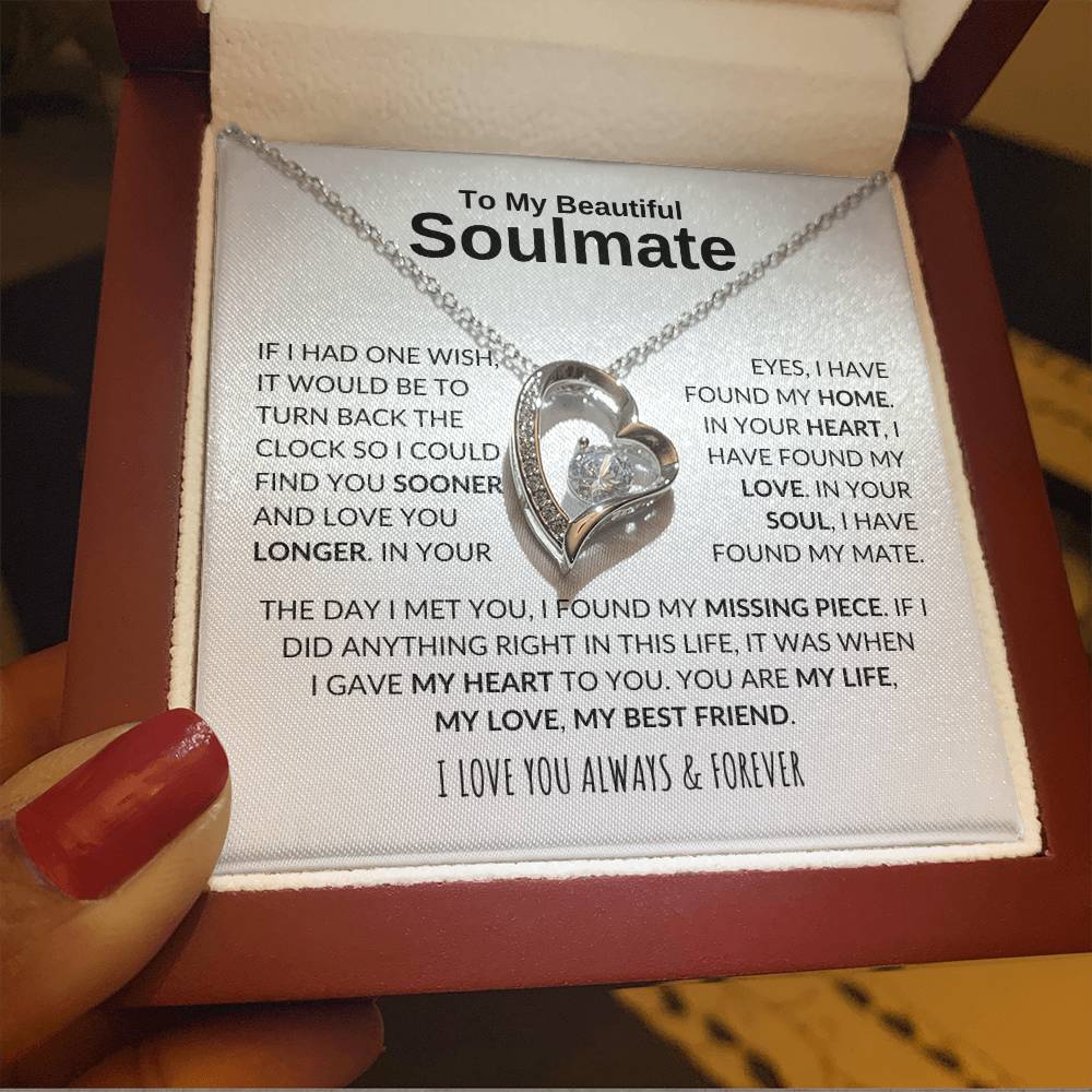 My Soulmate, My Life, My Love, My Best Friend - Forever Love Necklace