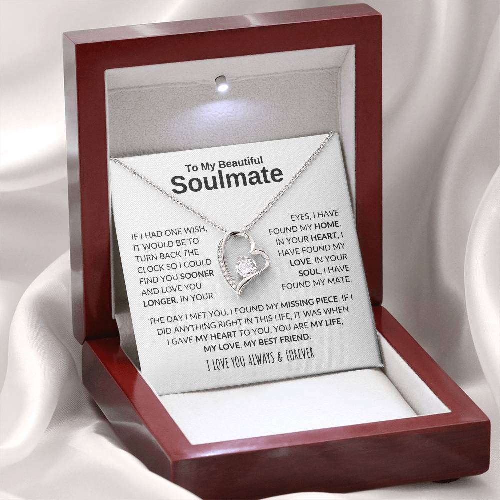 My Soulmate, My Life, My Love, My Best Friend - Forever Love Necklace