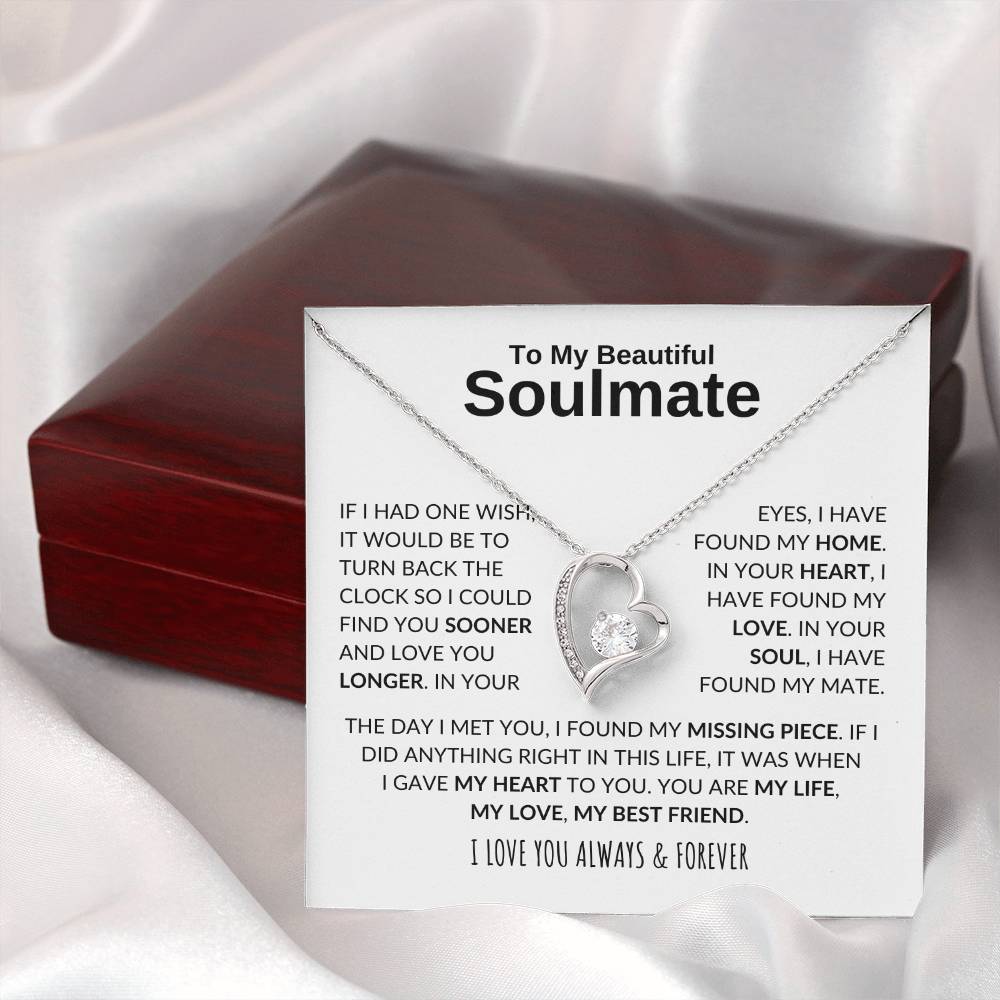 My Soulmate, My Life, My Love, My Best Friend - Forever Love Necklace