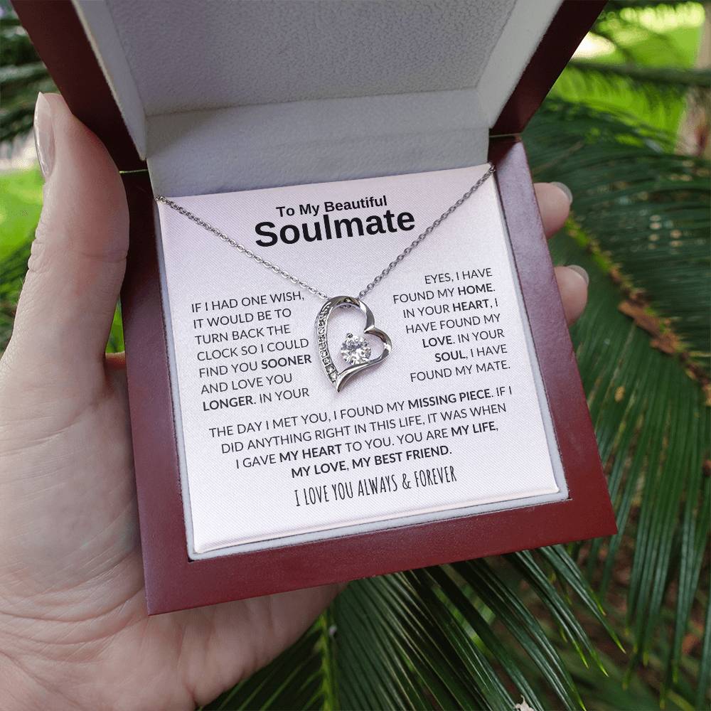 My Soulmate, My Life, My Love, My Best Friend - Forever Love Necklace