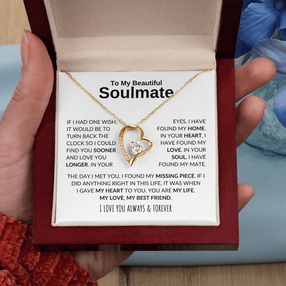 My Soulmate, My Life, My Love, My Best Friend - Forever Love Necklace