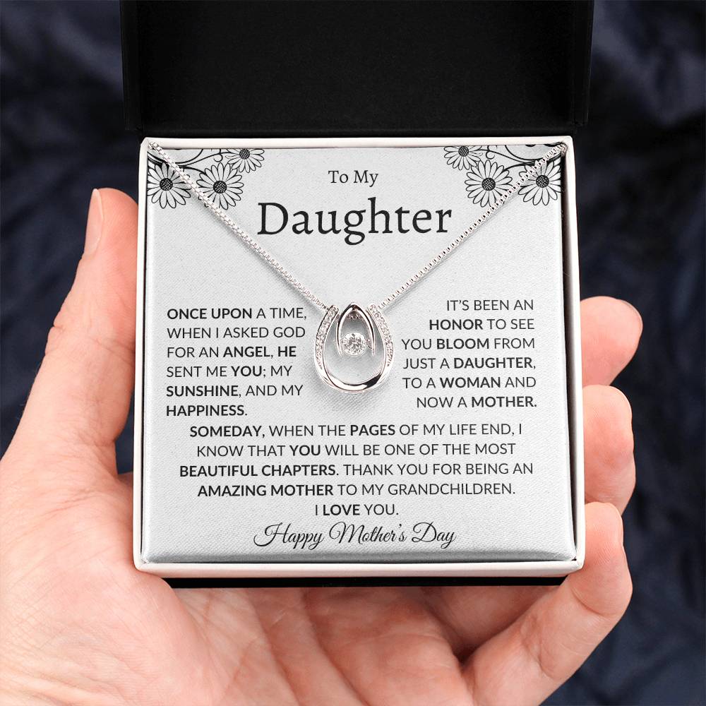 Daughter Mother's Day Gift- Great Mother- Horseshoe Necklace