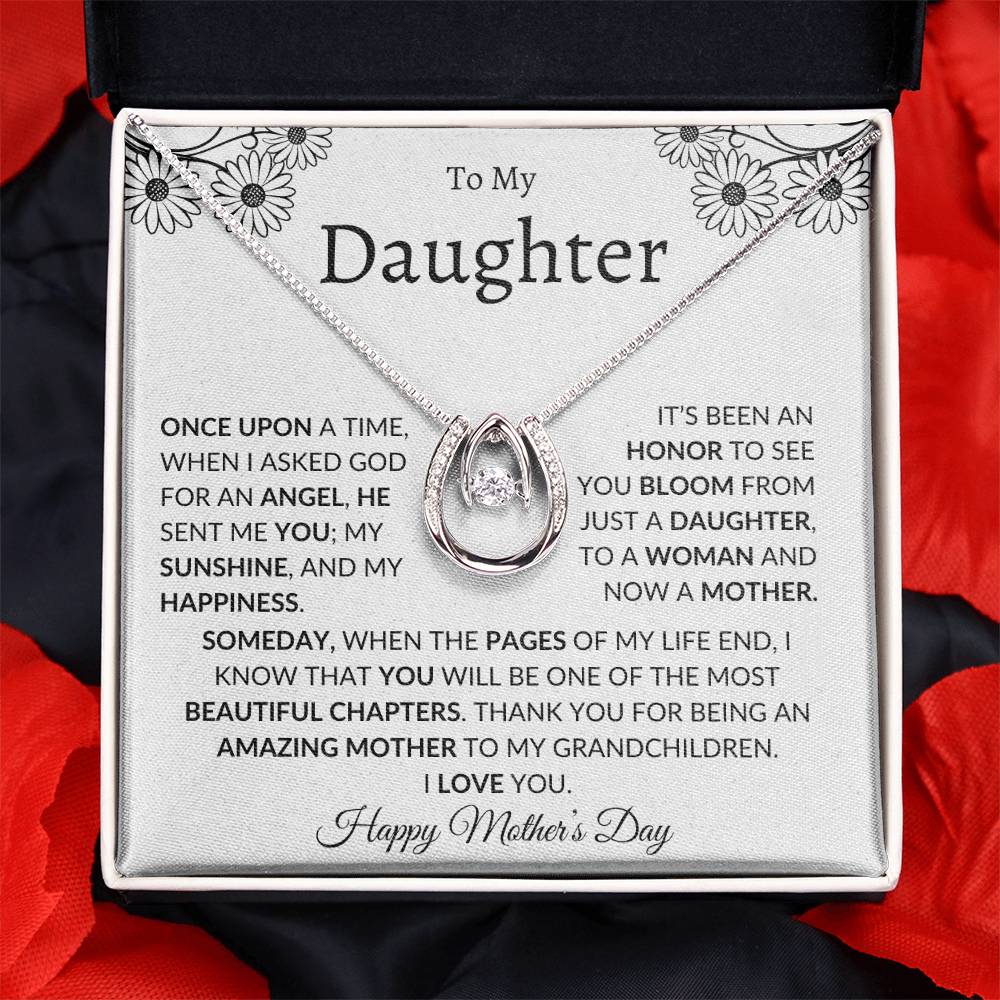 Daughter Mother's Day Gift- Great Mother- Horseshoe Necklace