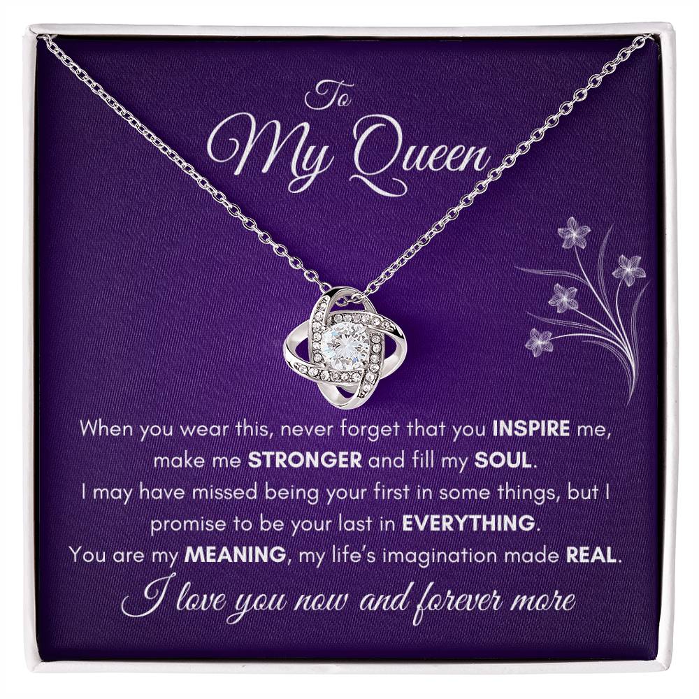 My Queen Love Knot Necklace