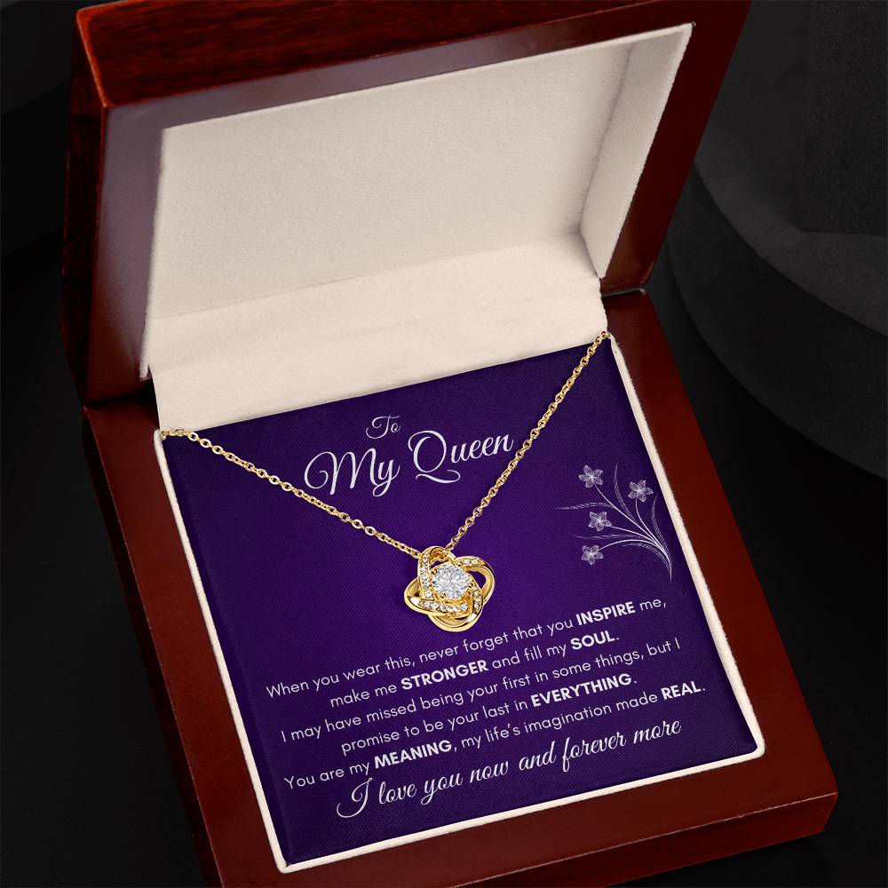 My Queen Love Knot Necklace