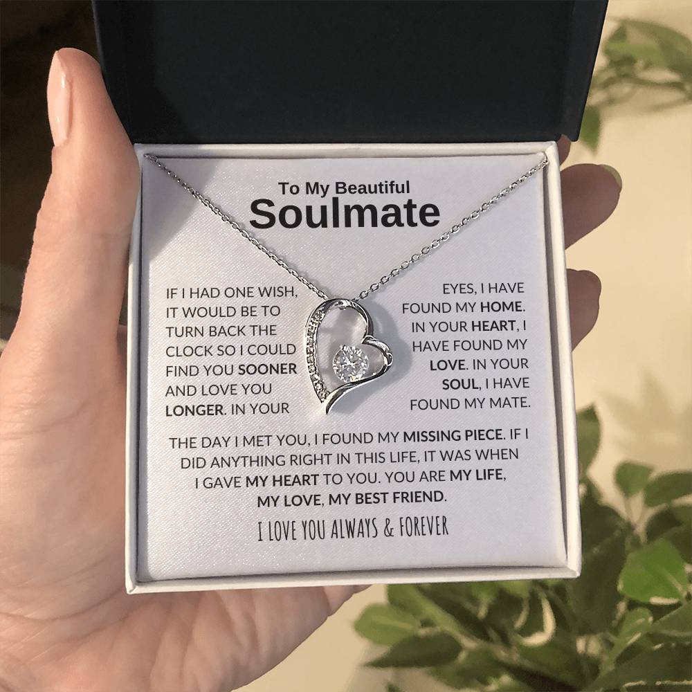 My Soulmate, My Life, My Love, My Best Friend - Forever Love Necklace