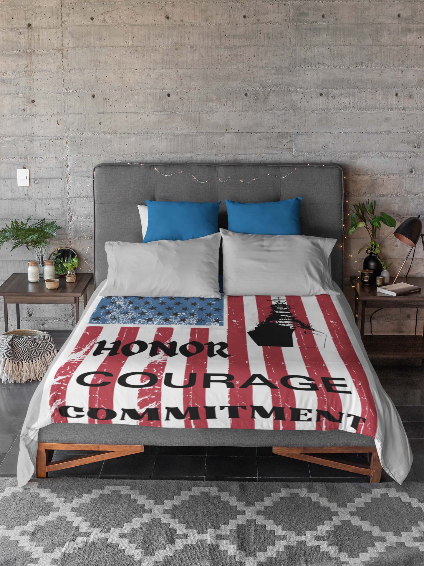 HONOR...Plush Fleece Blanket - 50x60