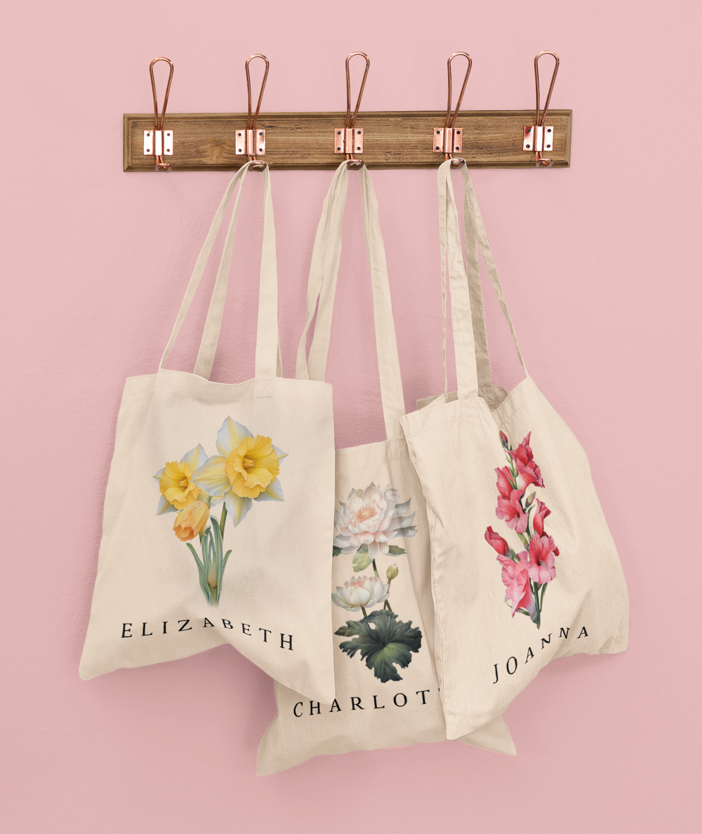 Bloom & Beloved Personalized Birthflower Tote