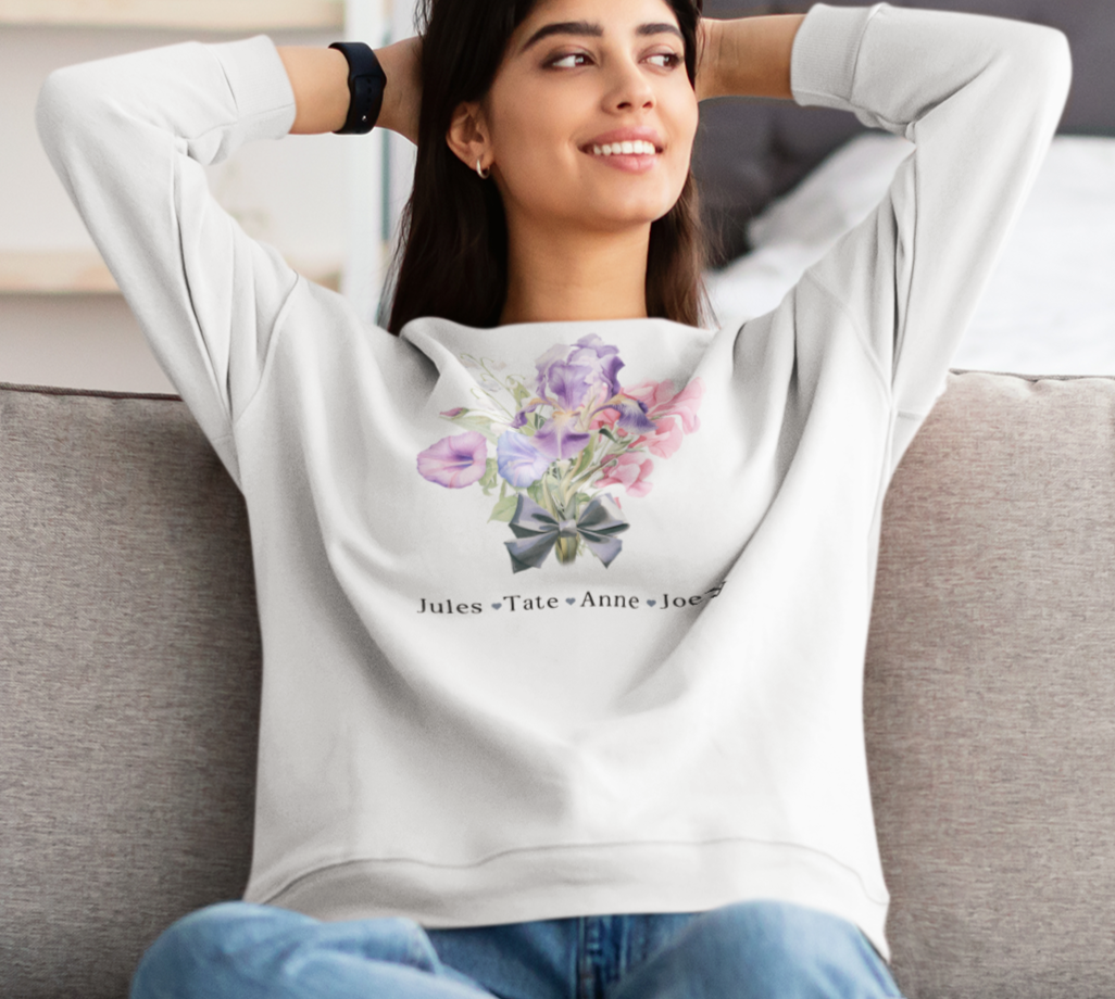 Bloom & Bond Personalized Birthflower Sweatshirt