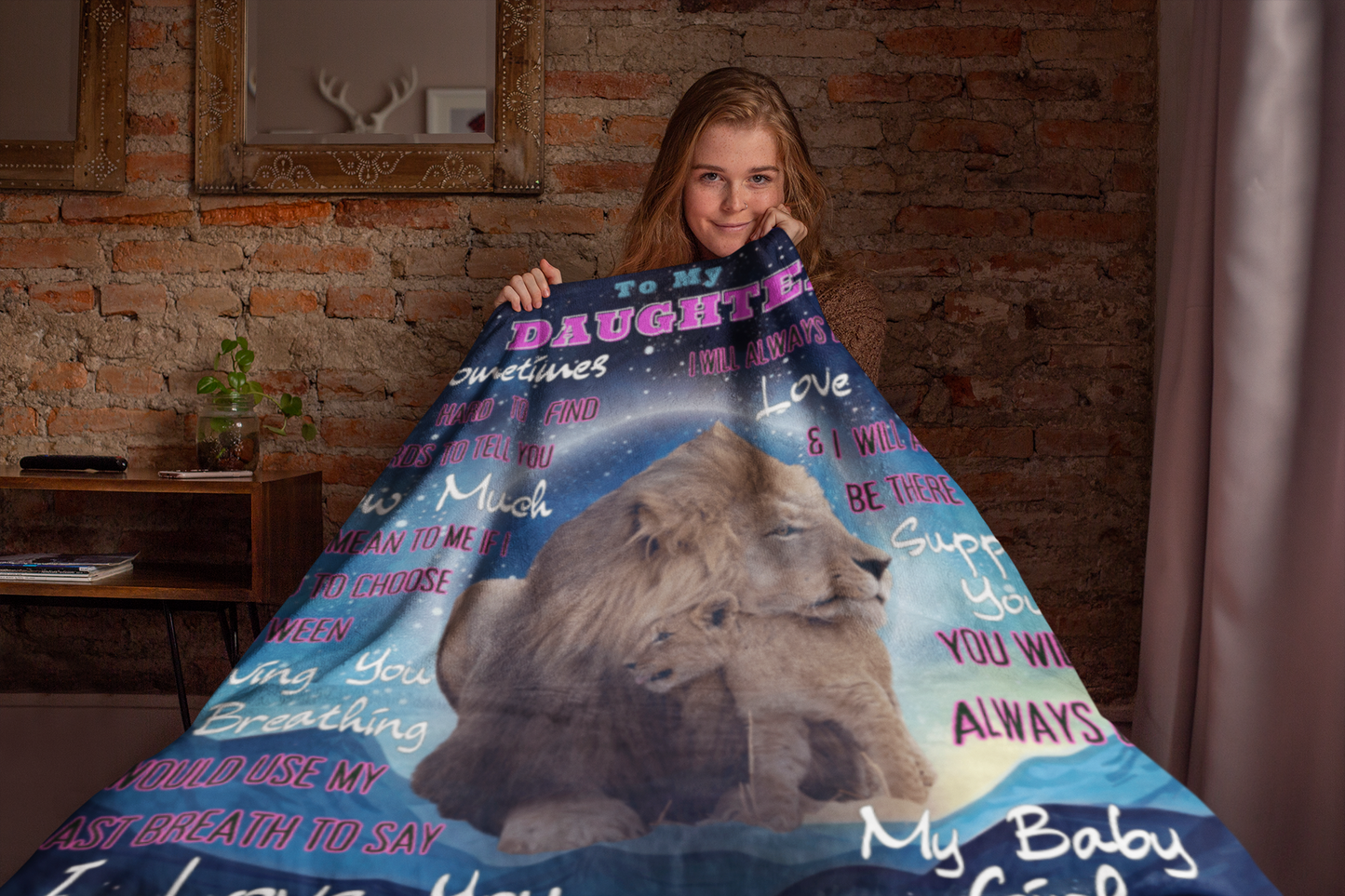 To My Daughter Cozy Plush Fleece Blanket - 50x60