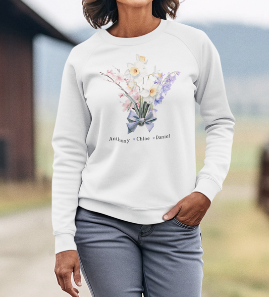 Bloom & Bond Personalized Birthflower Sweatshirt