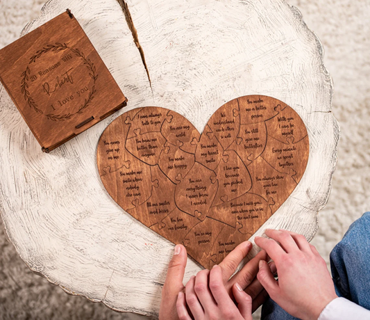 Ultimate Token of Love: Personalized Romantic Heart Puzzle