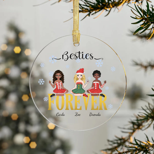 Besties Forever Personalised Ornament