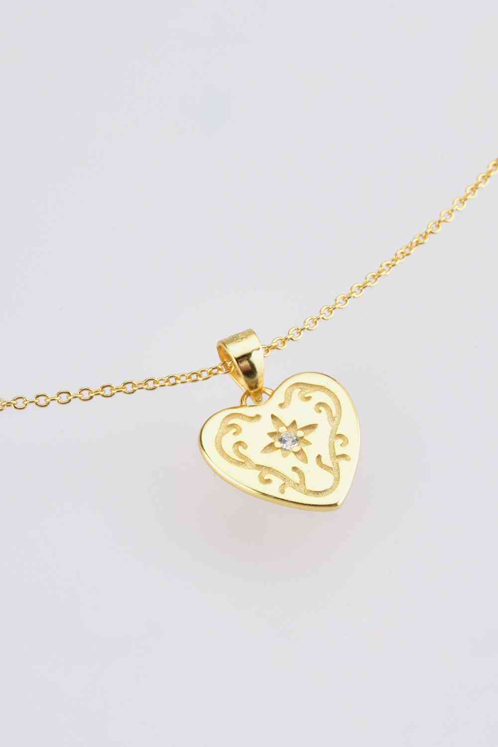 Heart Pendant 925 Sterling Silver Necklace