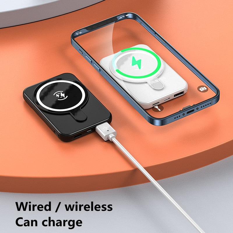 5000mAh Magnetic Wireless Power Bank Phone Charger