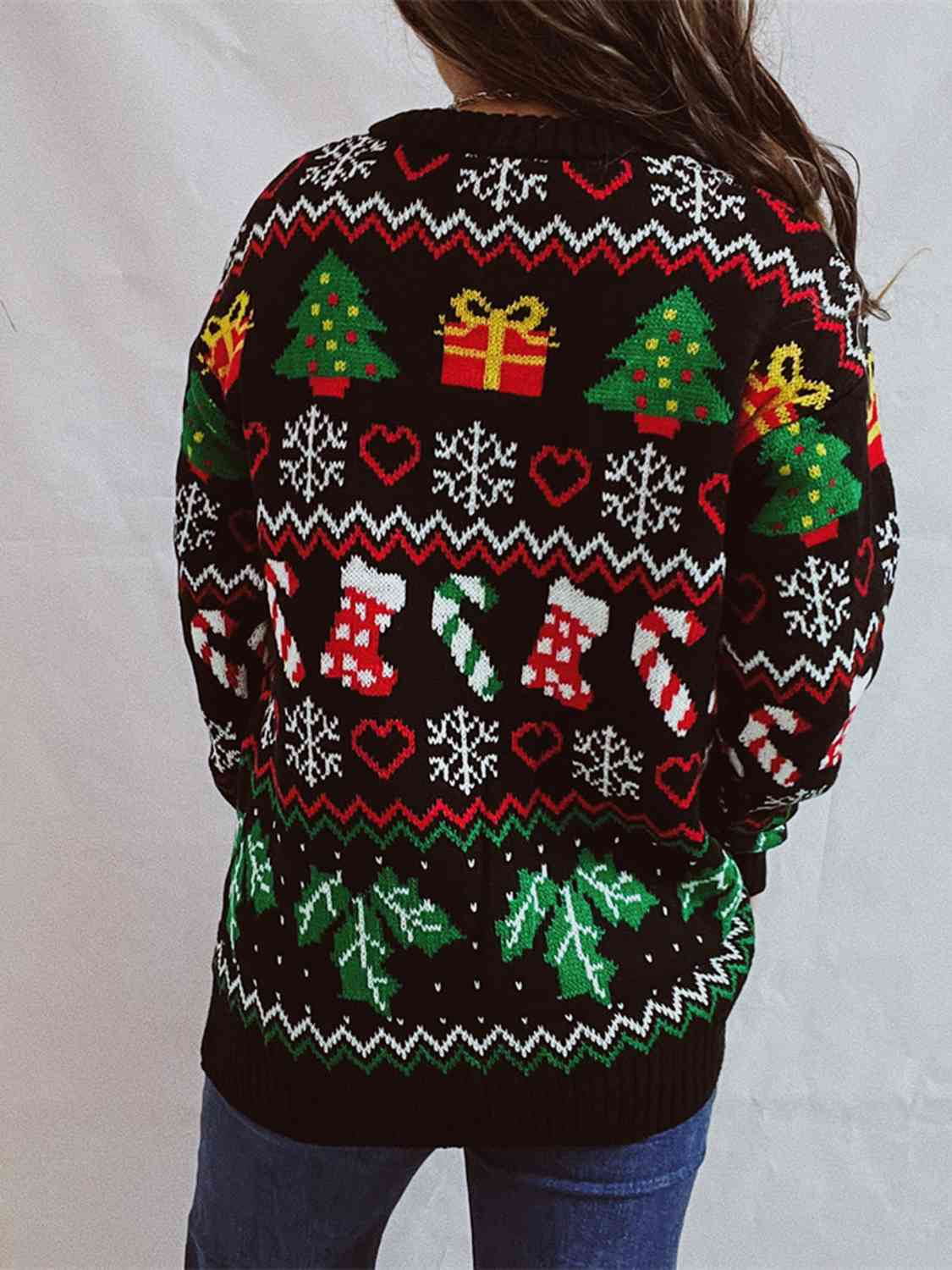 .Ugly Christmas Element Sweater