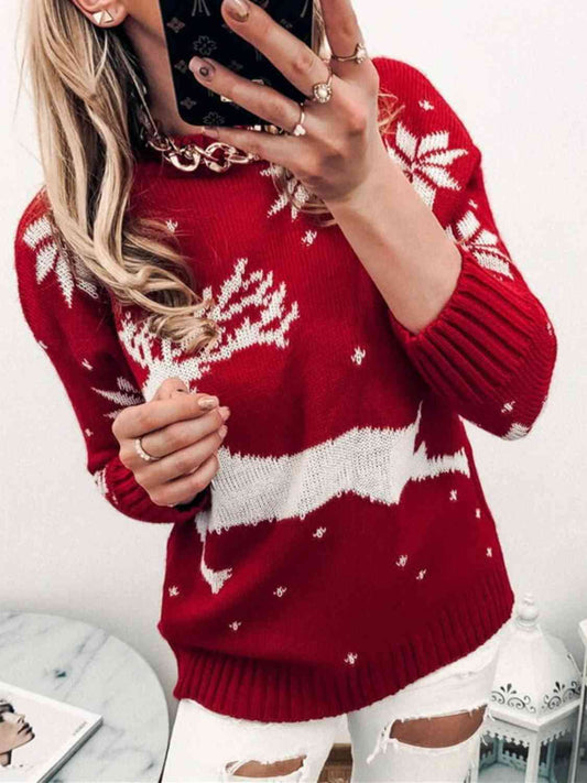 Reindeer & Snowflake Sweater