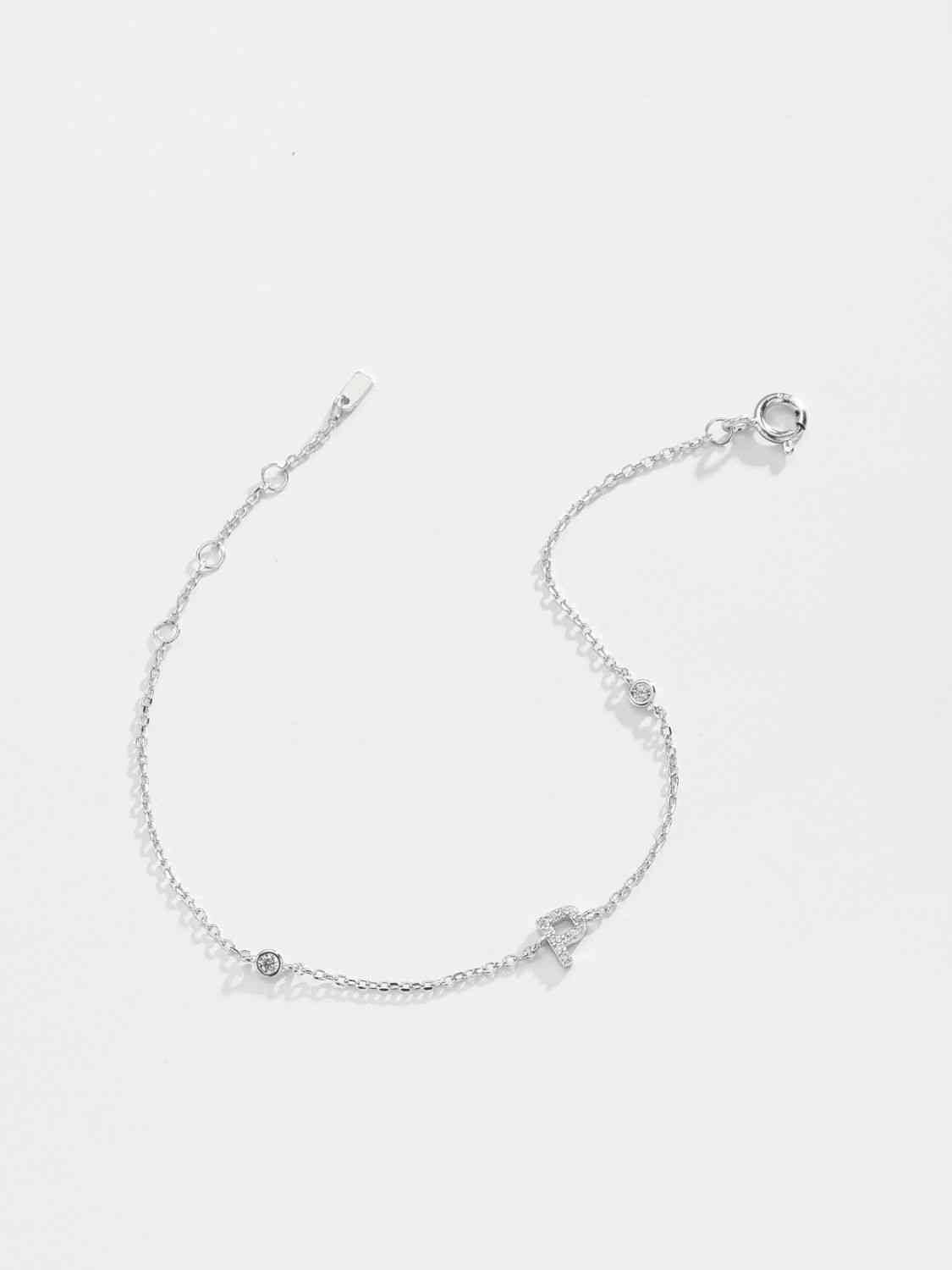 L To P Zircon 925 Sterling Silver Bracelet