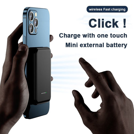 5000mAh Magnetic Wireless Power Bank Phone Charger