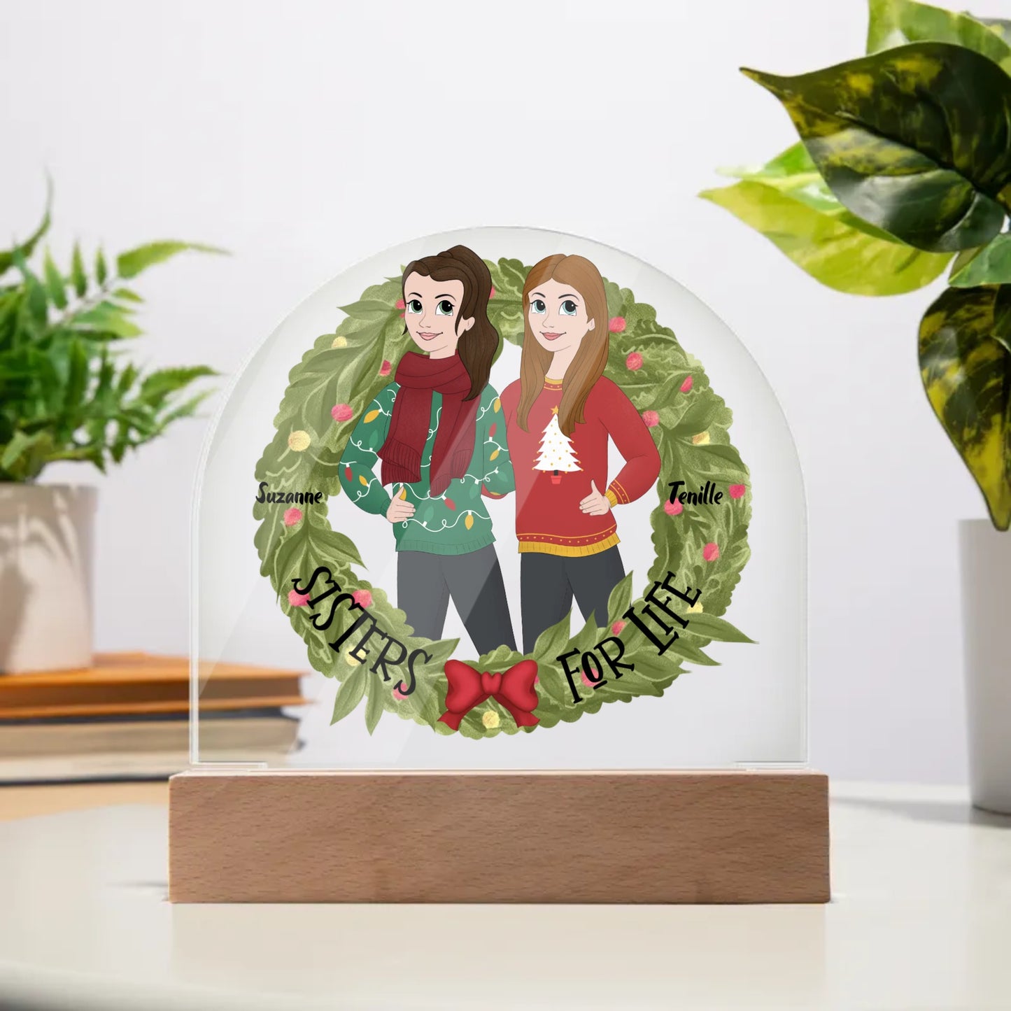 Sister for Life Holiday Illuminarte™ Plaque